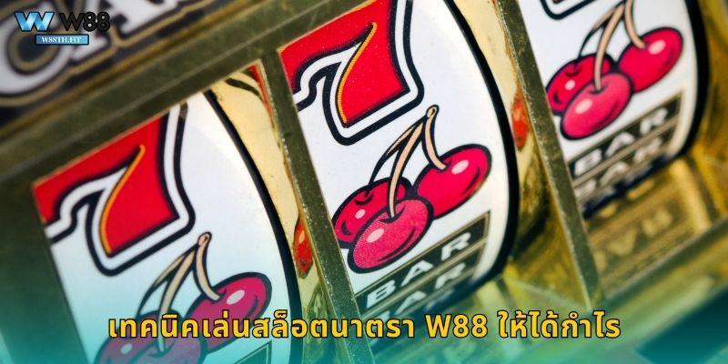 เทคนิคเล่นสล็อตนาตรา W88 ให้ได้กำไร